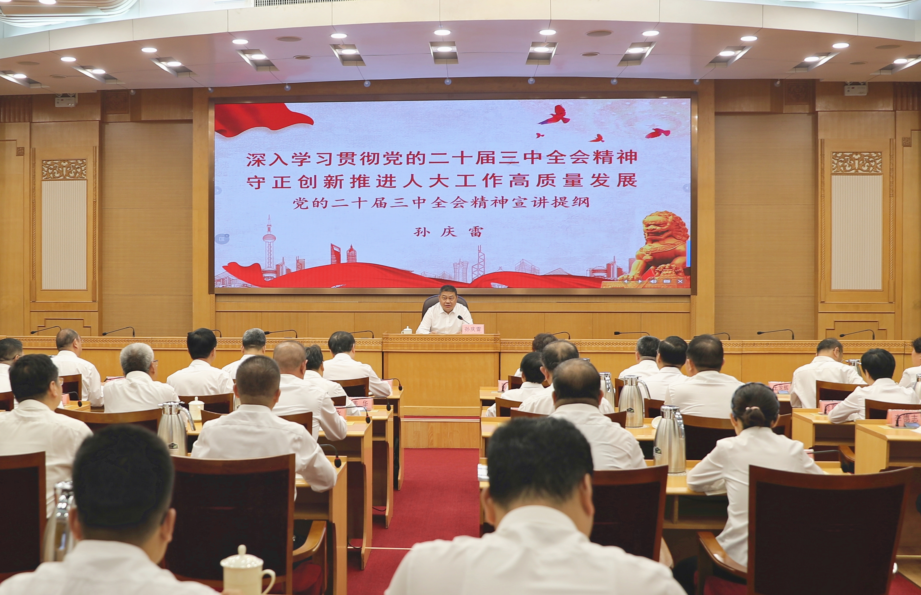孙庆雷宣讲党的二十届三中全会精神